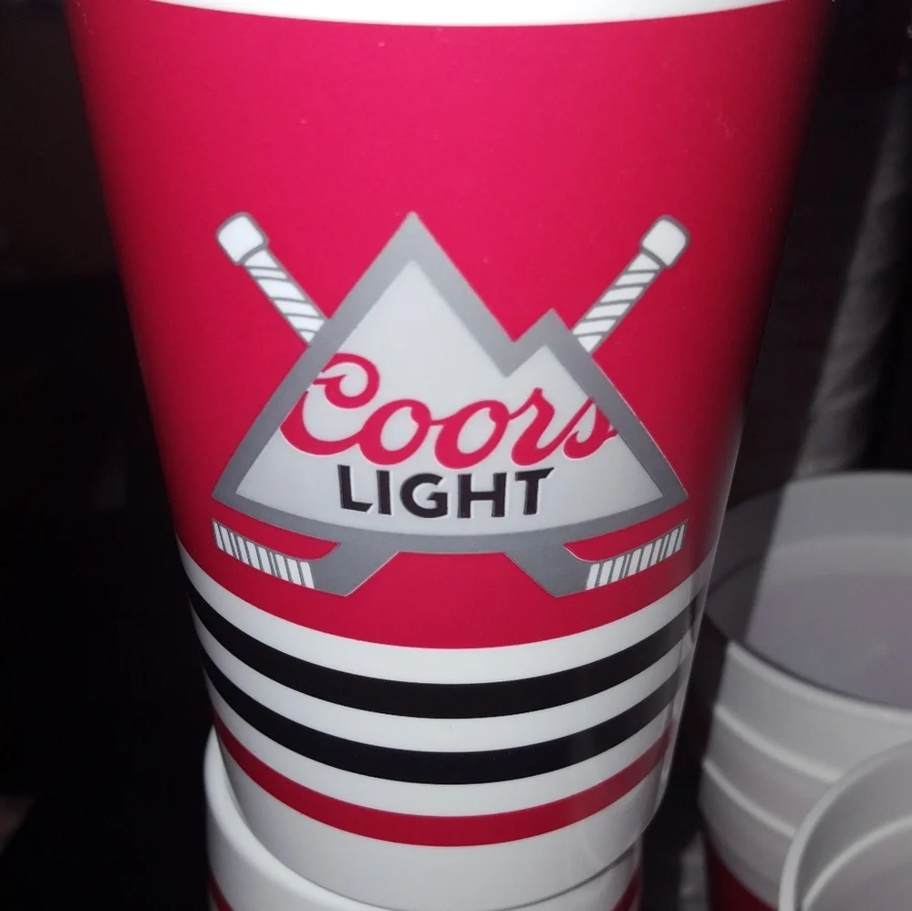 25 piece Coors Light hockey reusable  beer cups